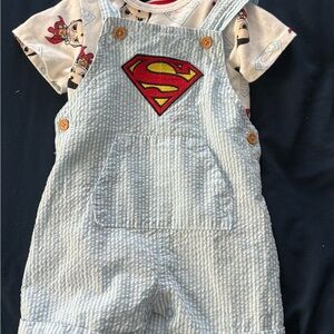 DC Superman Baby Outfit in Blue and Red